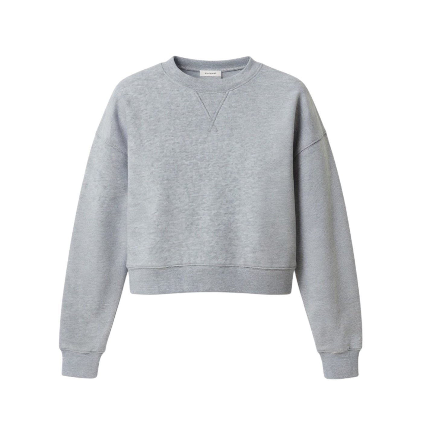Grace Cropped Vintage Oversized Crewneck Sweatshirt