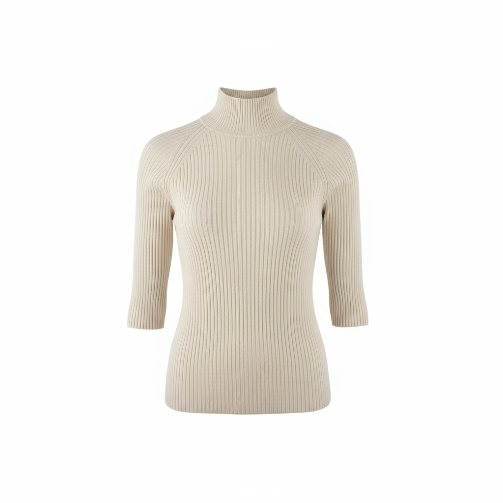 Margaux Regenerative Merino Mock Neck Sweater