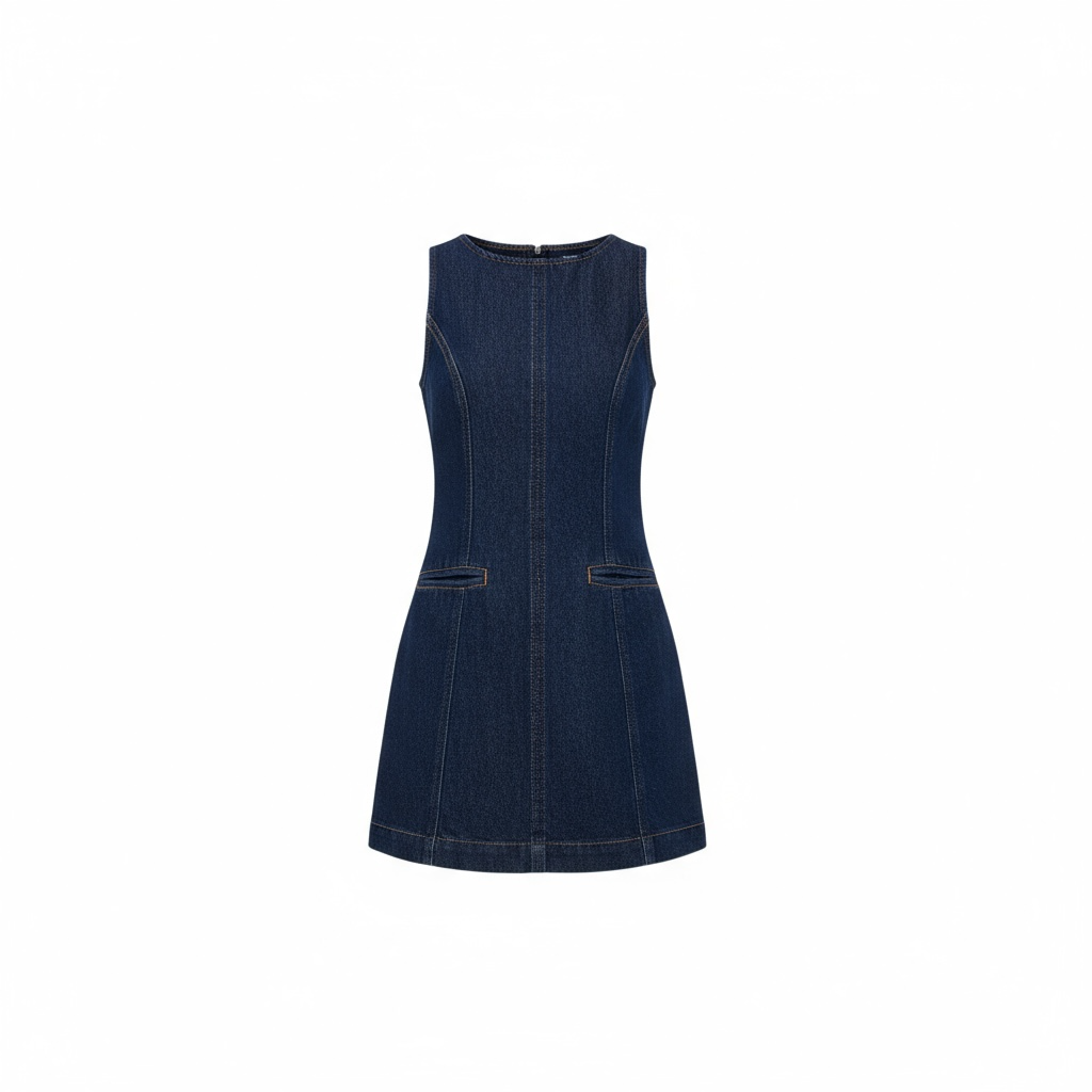 citron denim mini dress Stylish Denim Dress and Suede Boots for Fall