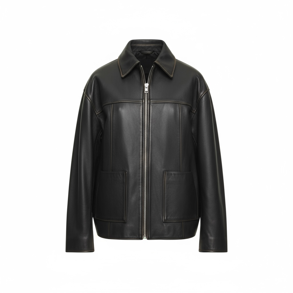 Veda Bennett Oversized Leather Bomber