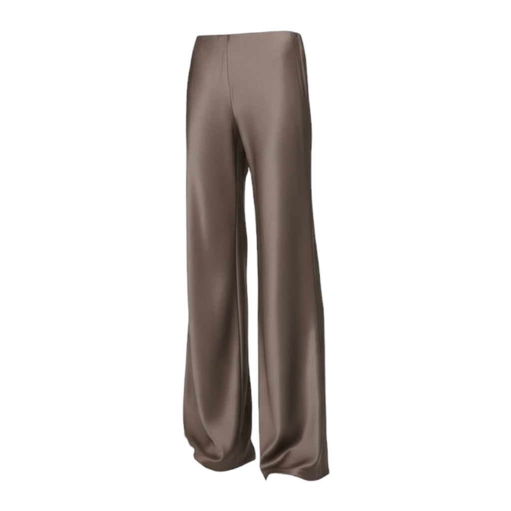 Gale Satin Mid Rise Bias Pant