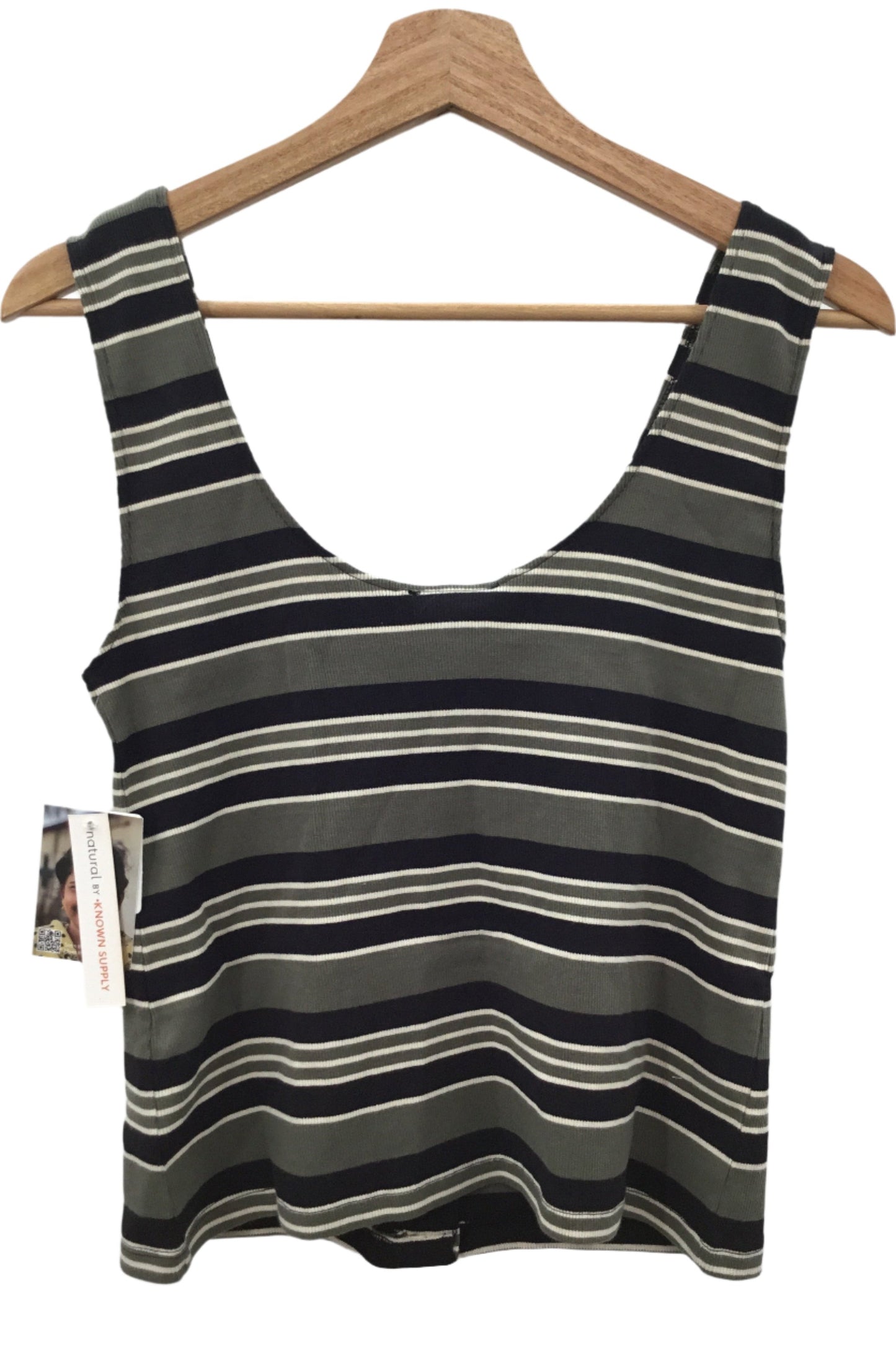 Known Supply, Austin Top, Army Stripped, Size: L