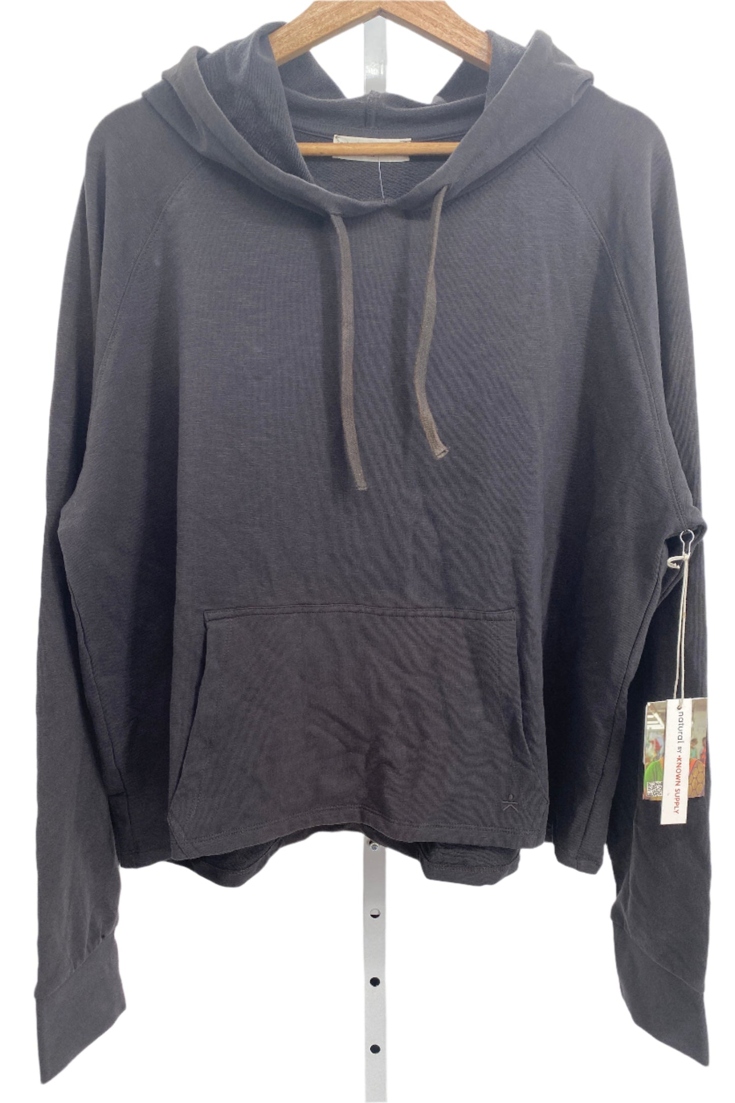 Known Supply, Aria Hoodie Sweater, Color: Black, Size: 2XL