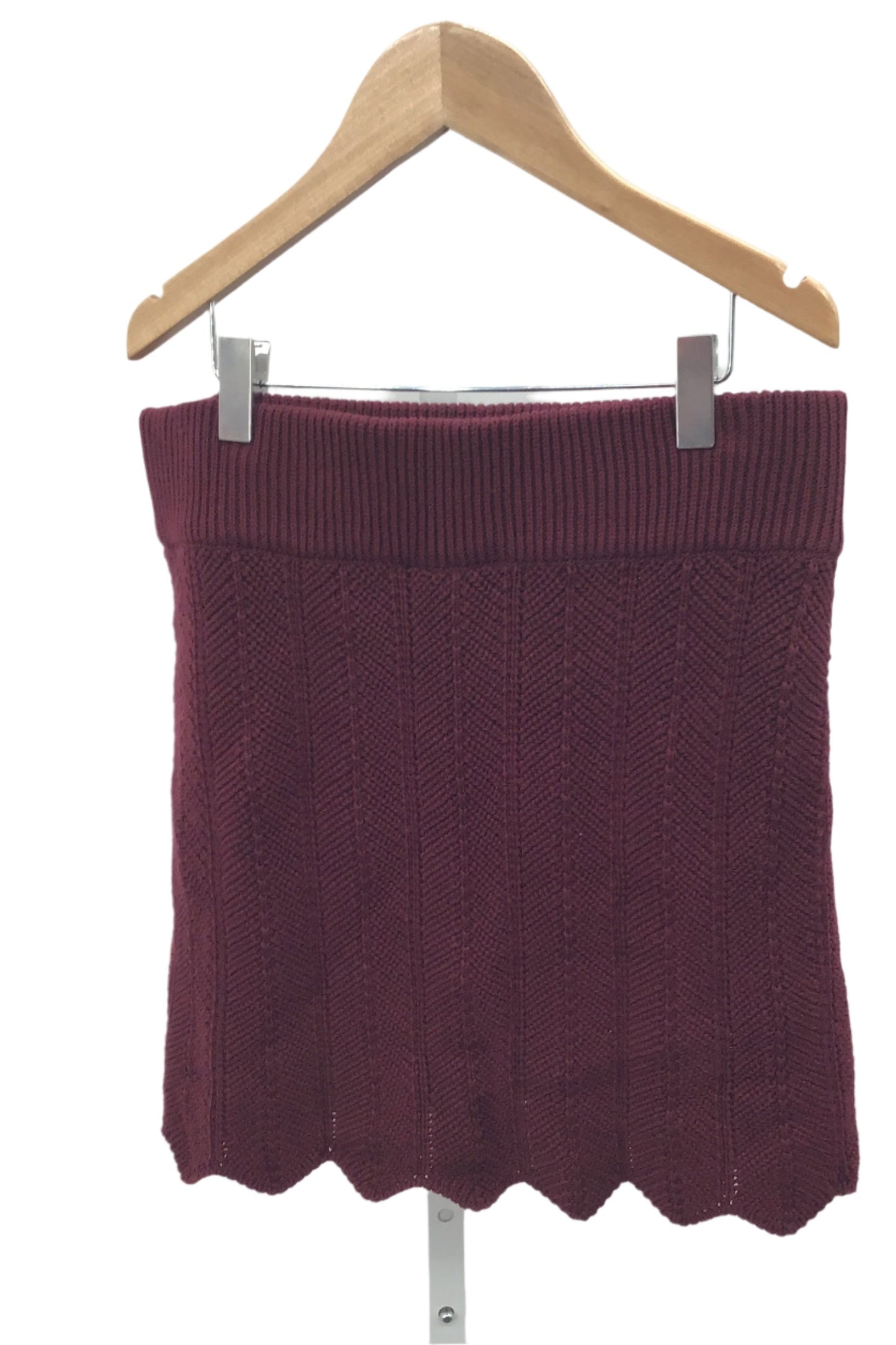 Known Supply, Lux Skirt, Burgundy, Size: S