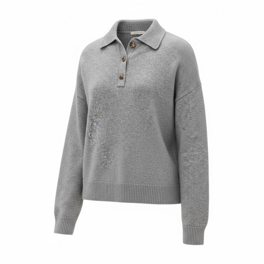 Brooklyn Cashmere Polo Sweater