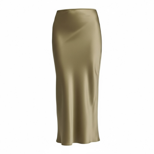 Layla Silk Midi Skirt