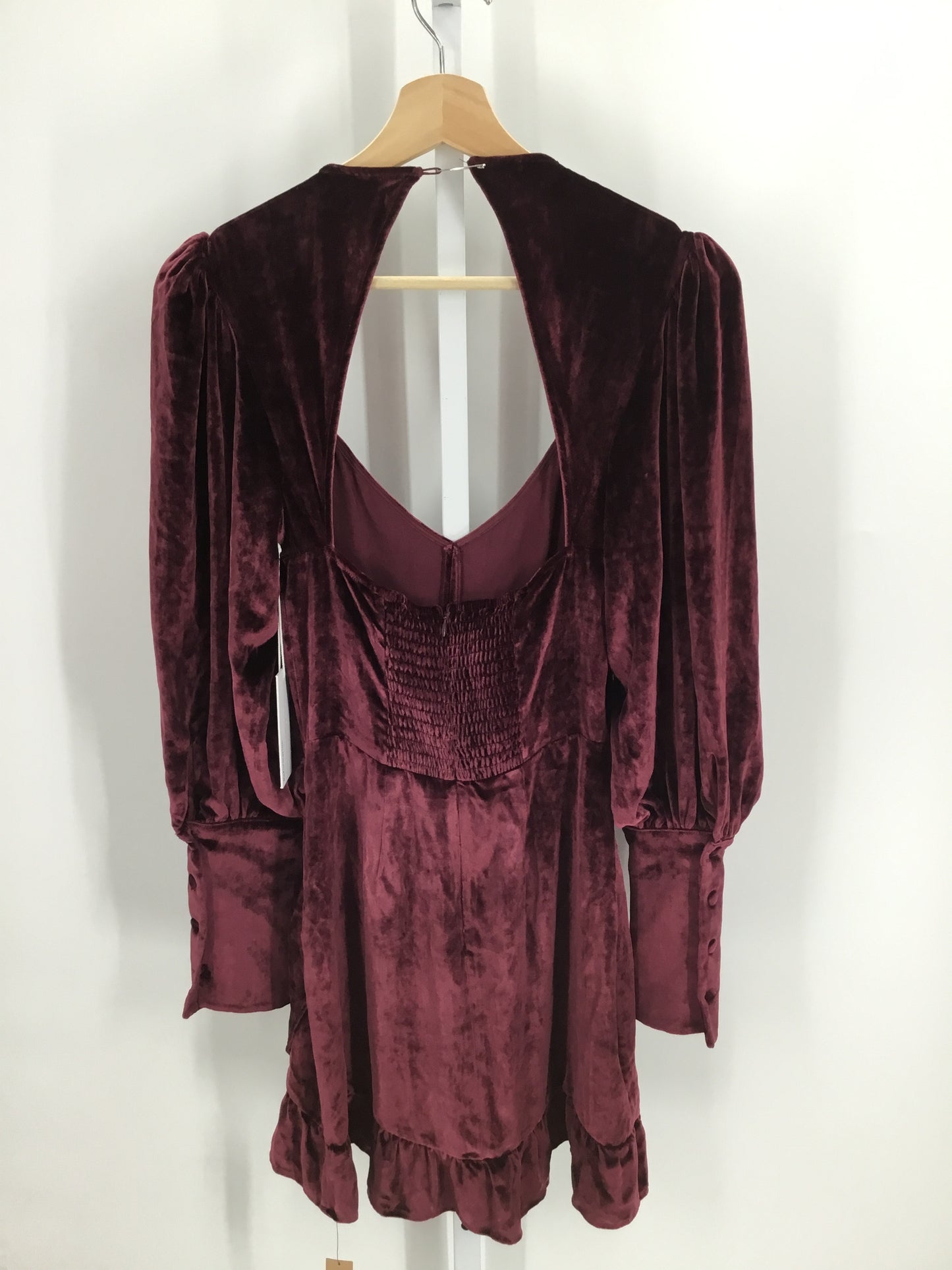 Reformation Burgundy Cocktail Dress