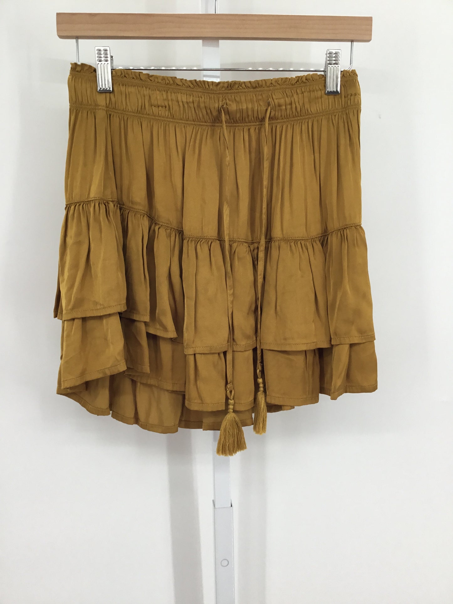 Vintage Yellow Casual Skirt