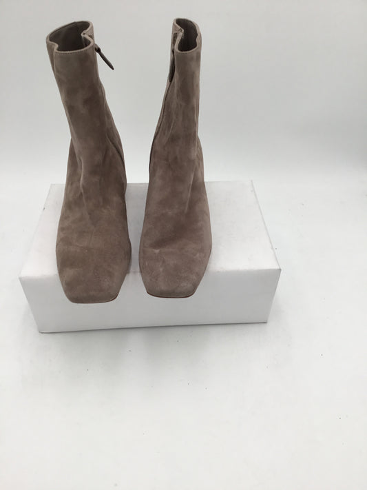 Vintage Beige Ankle Boots