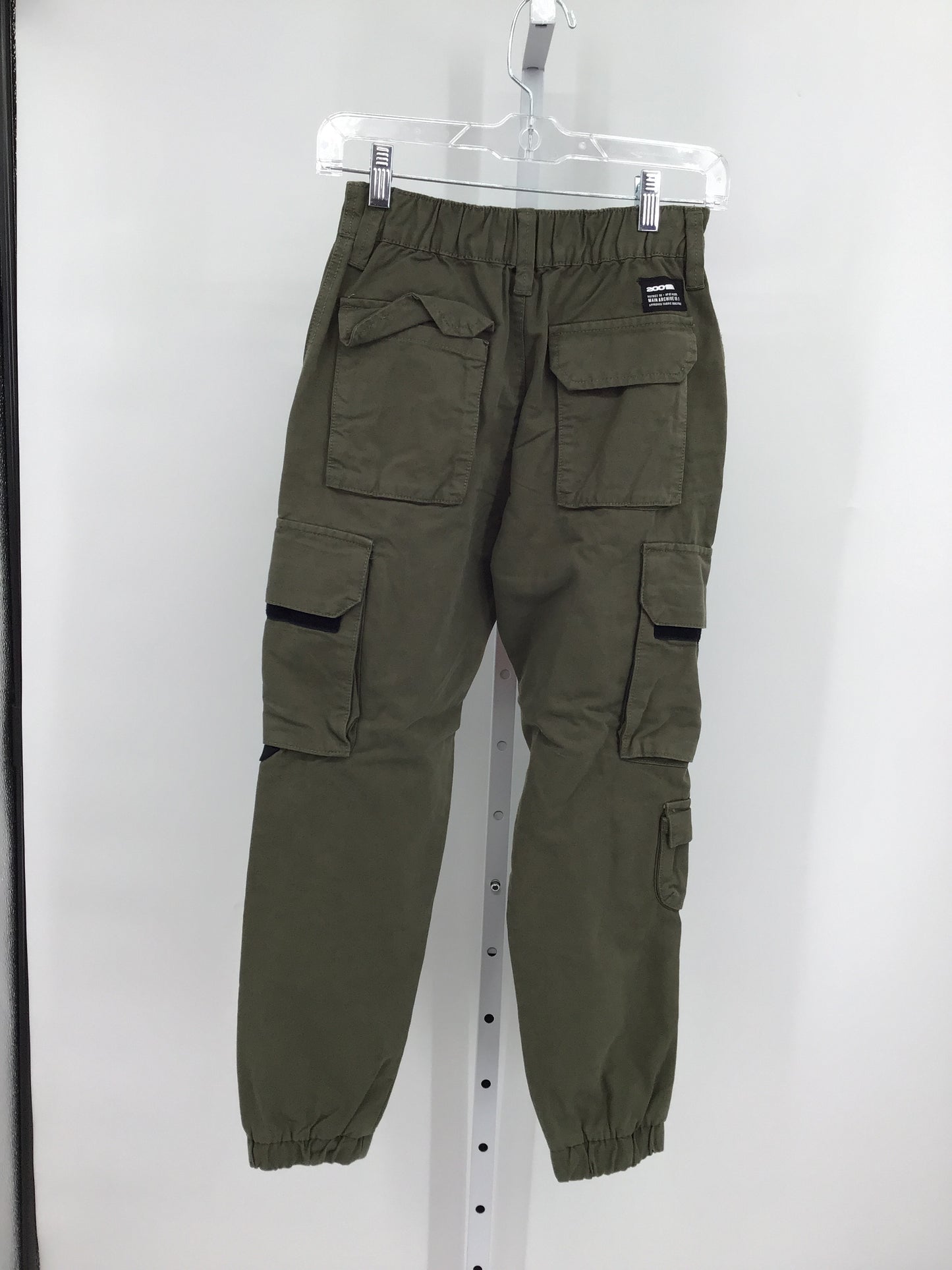 Vintage Green Casual Pants