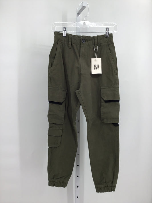 Vintage Green Casual Pants