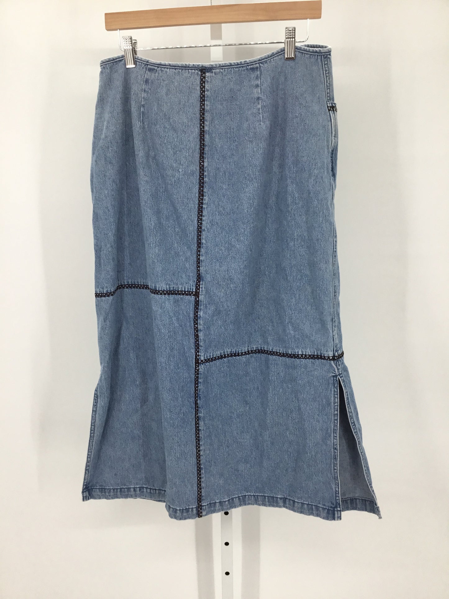 Vintage Blue Casual Skirt