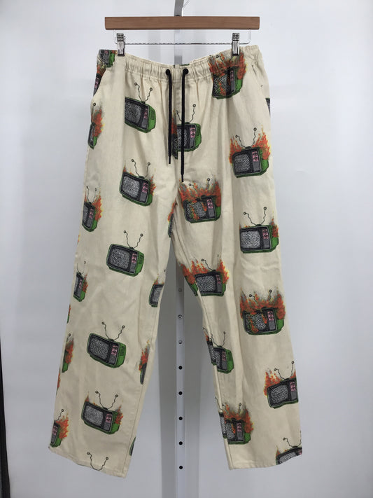 Vintage Beige Casual Pants