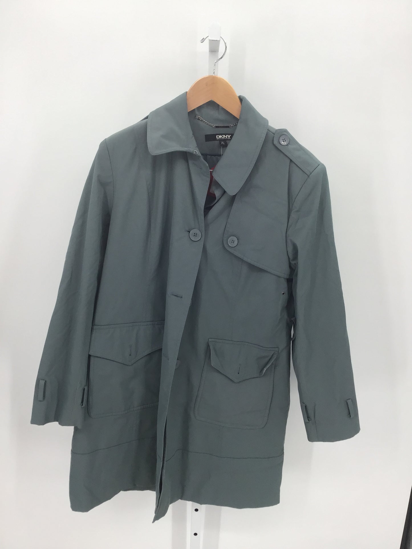 DKNY Gray Trenchcoat