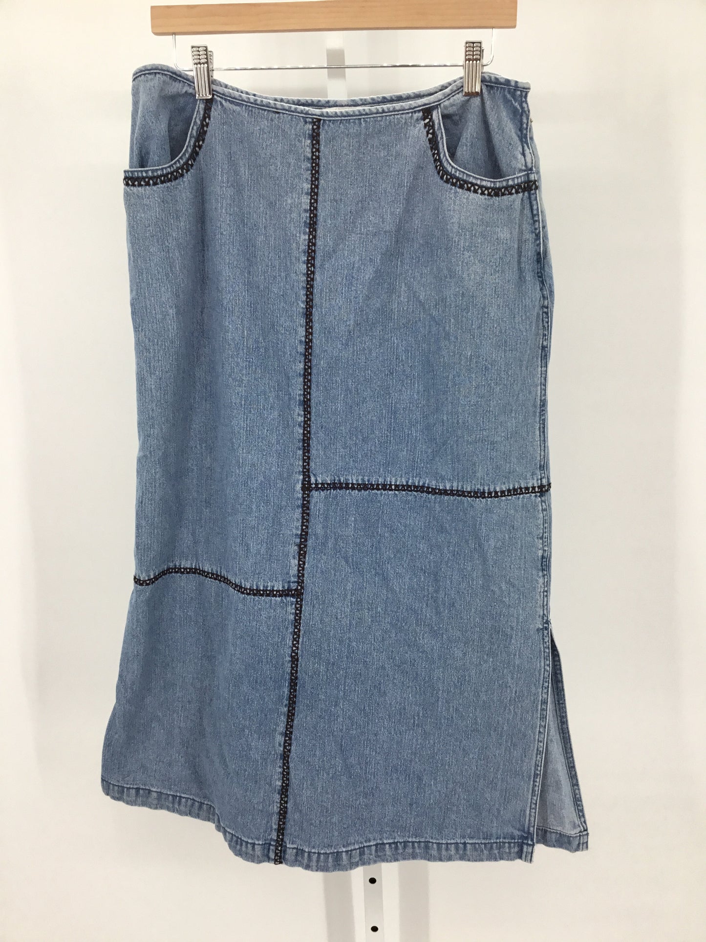 Vintage Blue Casual Skirt