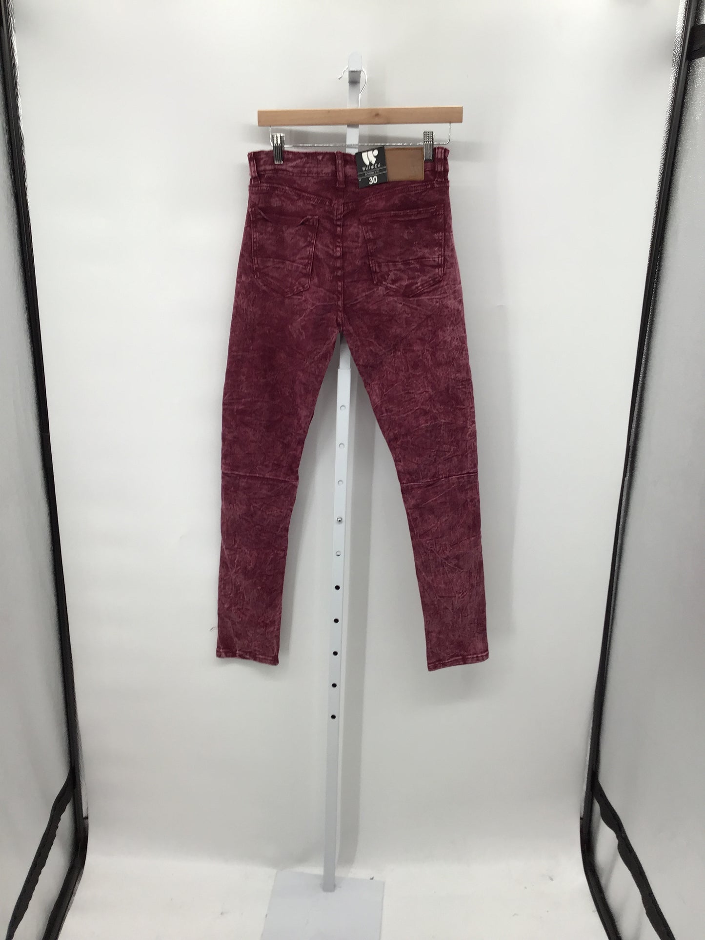 Vintage Burgundy Casual Pants