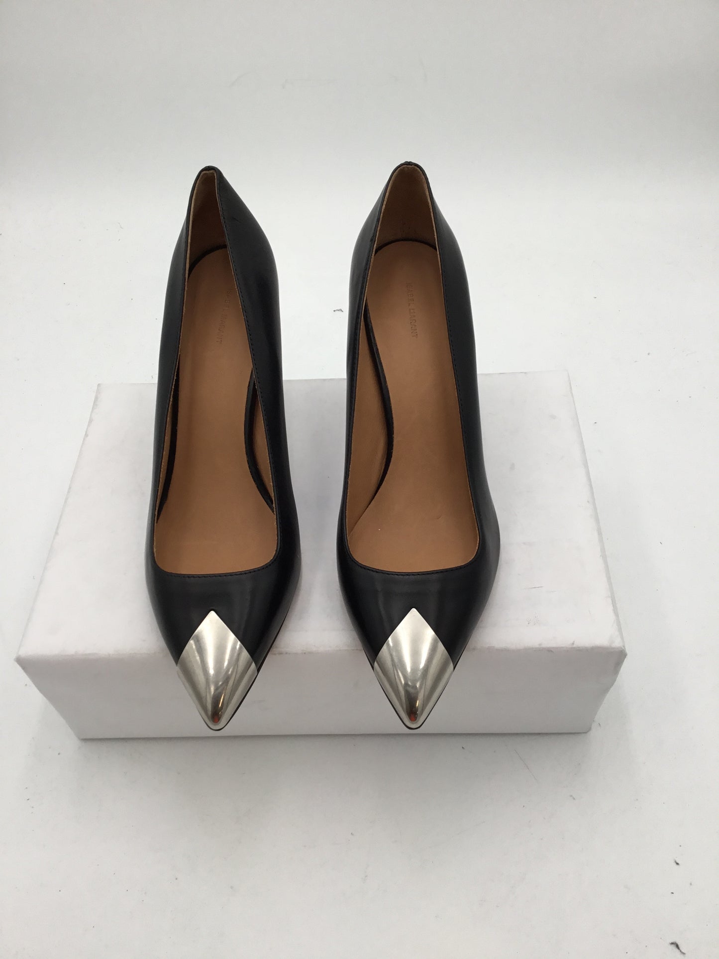 Isabel Marant Escarpins Pryska High Heel Shoe Metal Toe Cap