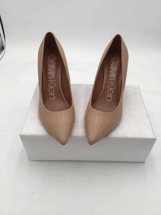 Calvin Klein Tan Heels