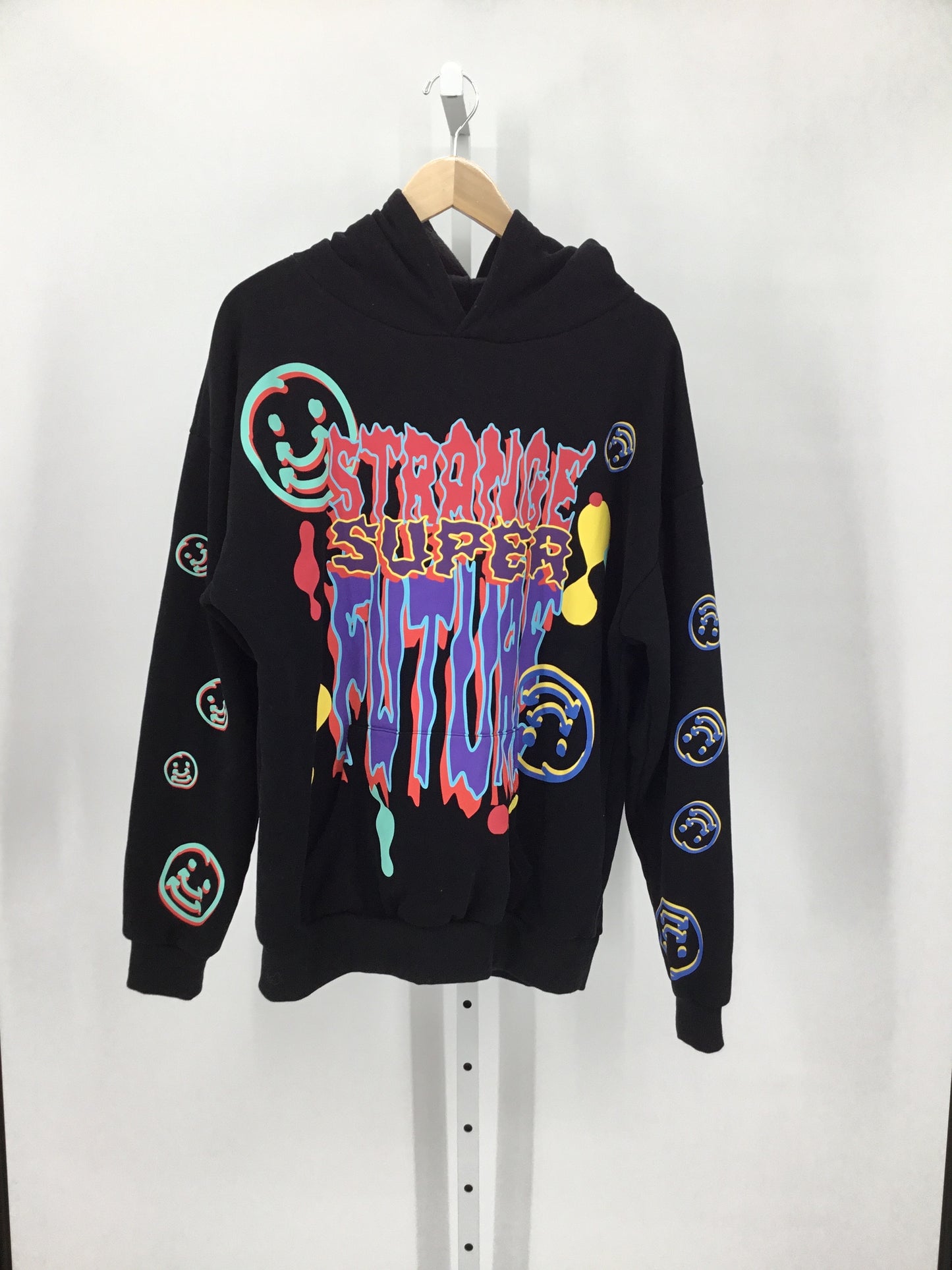 Black Multicolor Hoodie