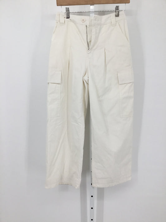 Vintage White Casual Pants