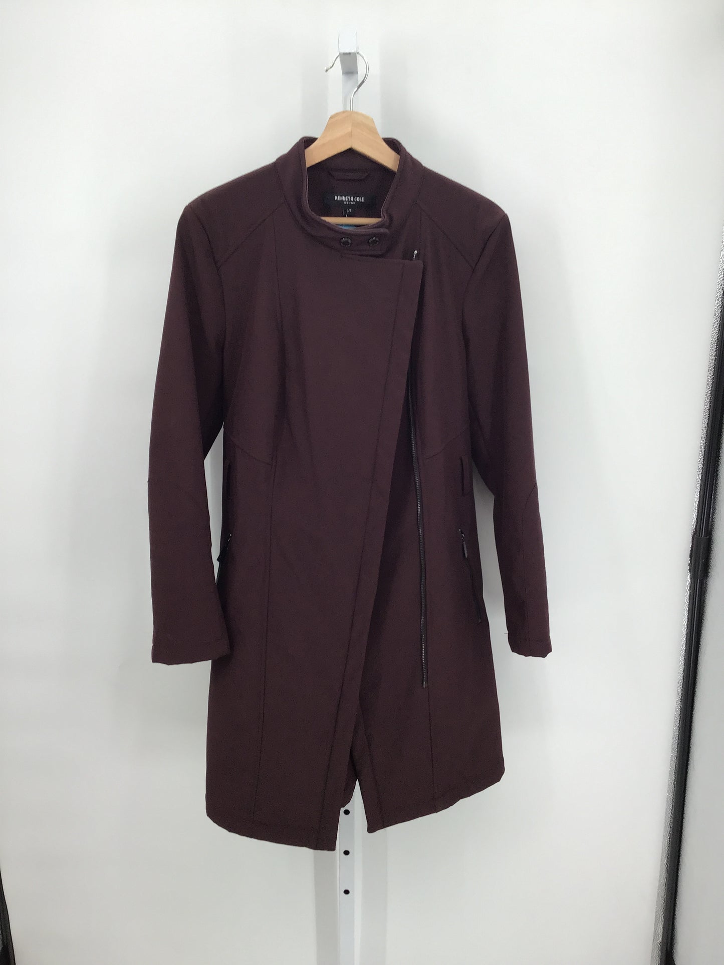 Kenneth Cole Burgundy Trenchcoat