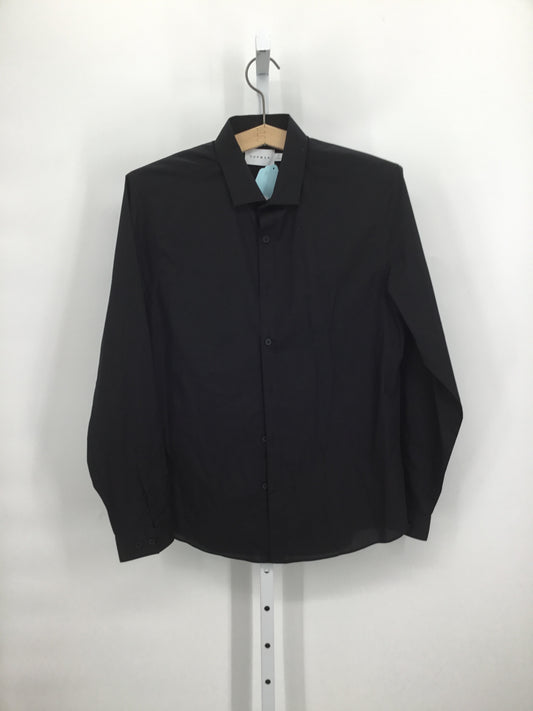 *Mystery Brand* Black Button-Down